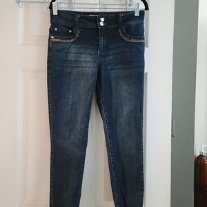 Jean with rhinestones